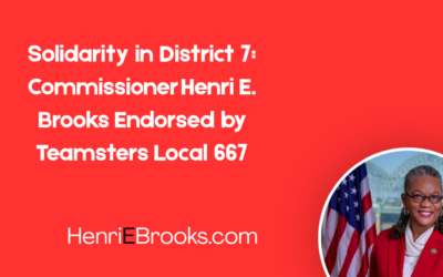 Solidarity in District 7: Commissioner Henri E. Brooks Endorsed by Teamsters Local 667